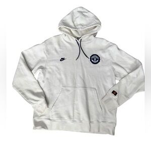 Nike Manchester United Hoodie XL White Premier League Blokecore Football I49